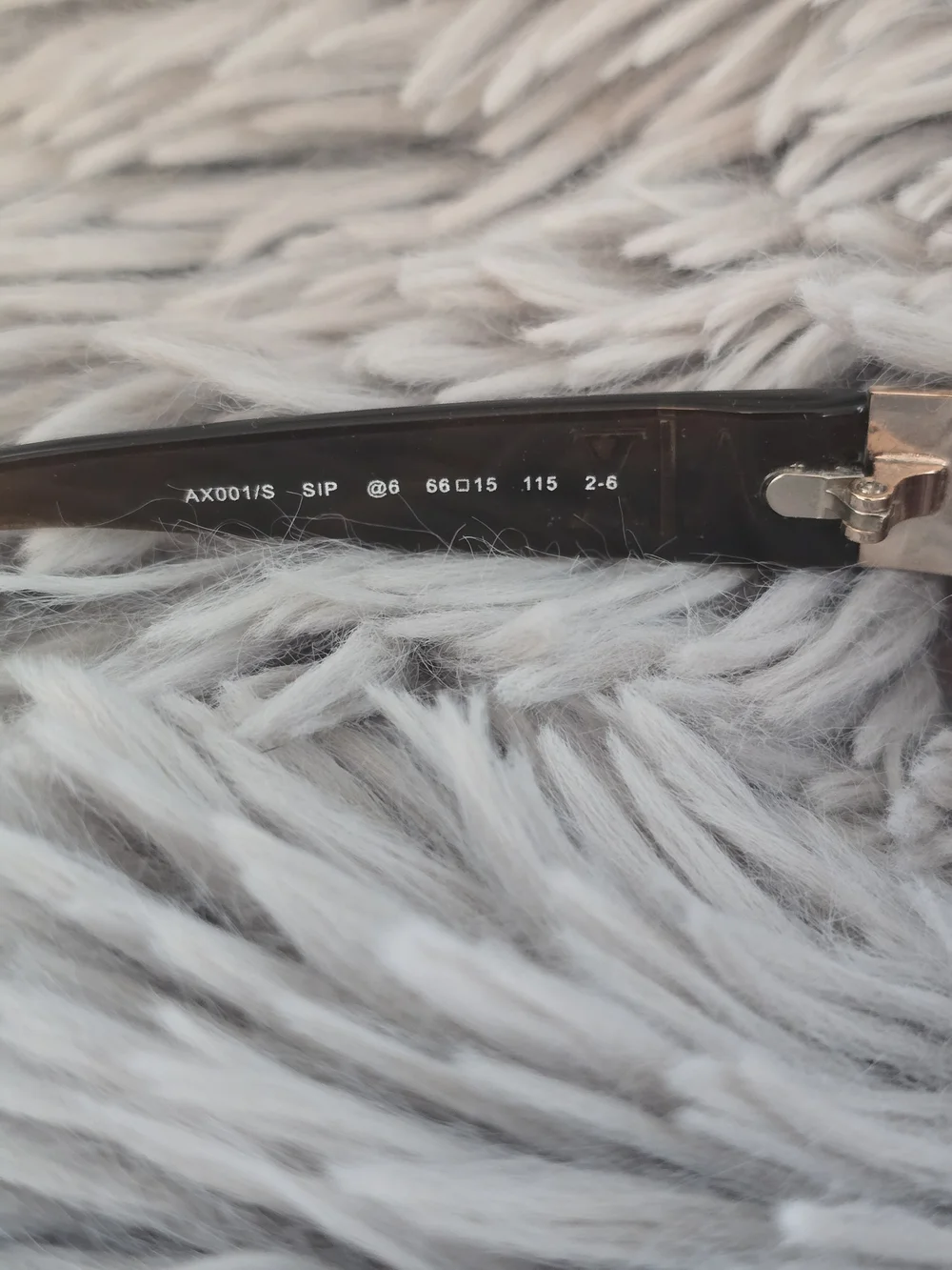 Armani Exchange Brown Frame Sunglasses with Purple Gradient Lenses